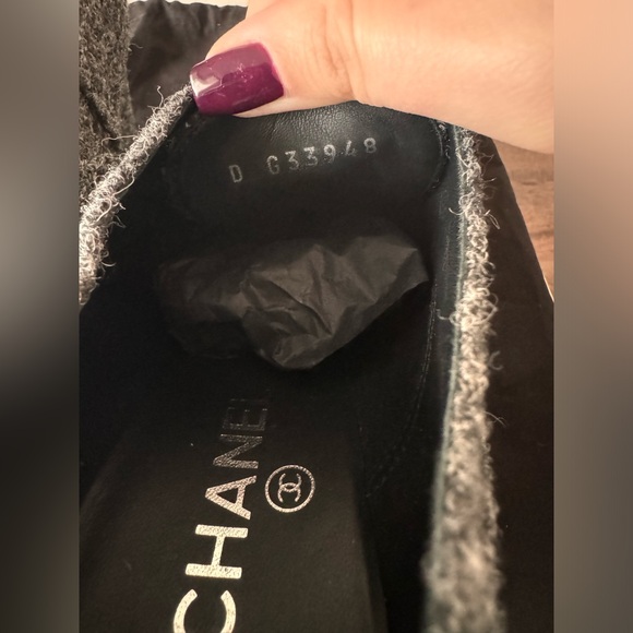 Chanel Wool Lace-up Ankle Booties - Picture 9 of 9